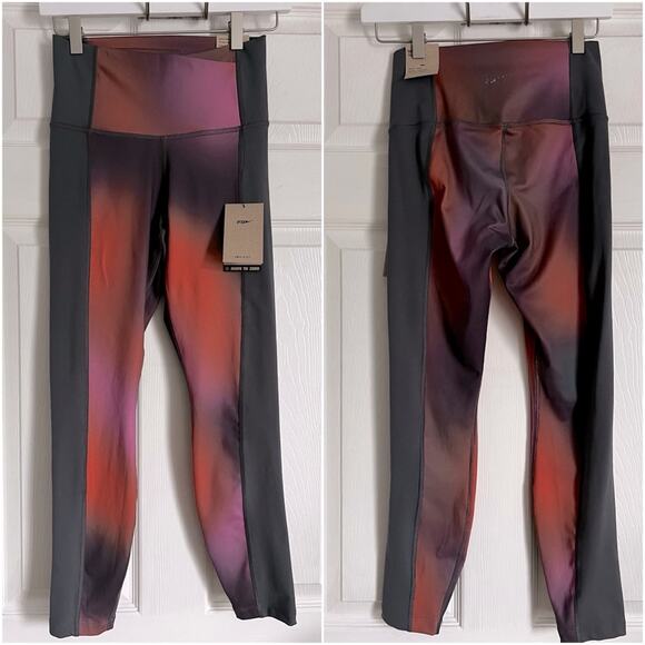 Nike Yoga Leggings NWT Medium Sunset Ombré Medium High Rise Athletic - Picture 1 of 5